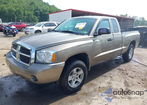 2007 Dodge Dakota Slt из США, поврежденный, VIN 1D7HW42P67S138343